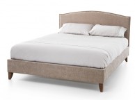 Serene Charlotte 6ft Super Kingsize Mink Fabric Bed Frame With Ebony Feet Thumbnail