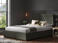 Emporia Hampstead 6ft Super Kingsize Grey Fabric Ottoman Bed Thumbnail
