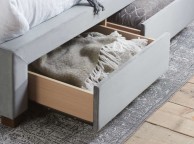 Birlea Hope 4ft6 Double Grey Velvet Fabric Bed Frame With Drawers Thumbnail