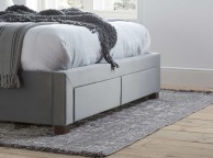 Birlea Hope 5ft Kingsize Grey Velvet Fabric Bed Frame With Drawers Thumbnail