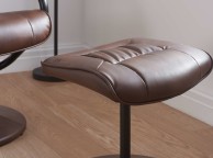 Birlea Memphis Tan Faux Leather Swivel Chair And Stool Thumbnail