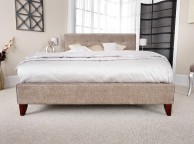 Serene Chelsea 6ft Super Kingsize Fudge Fabric Bed Frame Thumbnail