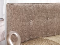 Serene Chelsea 6ft Super Kingsize Fudge Fabric Bed Frame Thumbnail