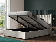 Emporia Harcourt 5ft Kingsize Light Grey Velvet Fabric Ottoman Bed Thumbnail
