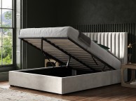 Emporia Bramcote 4ft6 Double Light Grey Velvet Fabric Ottoman Bed Thumbnail
