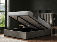 Emporia Bramcote 6ft Super Kingsize Mid Grey Velvet Fabric Ottoman Bed Thumbnail