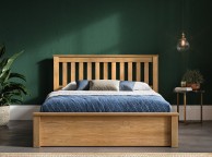 Emporia Monaco 4ft6 Double Solid Oak Ottoman Bed Frame Thumbnail