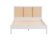 Birlea Croxley Rattan And White Finish 4ft6 Double Bed Frame Thumbnail