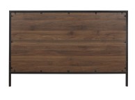Birlea Houston 4ft6 Double Metal And Wooden Walnut Finish Bed Frame Thumbnail