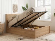 Birlea Croxley Rattan And Oak Finish 4ft6 Double Ottoman Bed Frame Thumbnail