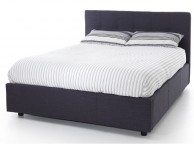 Serene Lucca 4ft Small Double Oxford Blue Fabric Ottoman Bed Frame Thumbnail