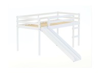 Birlea Frankie 3ft Single White Wooden Midsleeper Bed With Slide Thumbnail