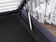 Serene Lucca 4ft Small Double Oxford Blue Fabric Ottoman Bed Frame Thumbnail