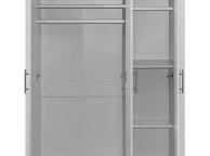 Birlea Highgate Grey And Oak Finish 3 Door Wardrobe With Mirror Thumbnail