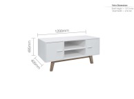 Birlea Shard TV Unit In White Thumbnail