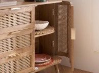 Birlea Noah Rattan 2 Door 3 Drawer Sideboard Thumbnail