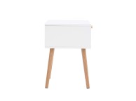 Birlea Croxley Rattan And White Finish 1 Drawer Bedside Thumbnail