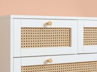 Birlea Croxley Rattan And White Finish 5 Drawer Chest Thumbnail