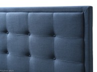 Kaydian Gainford 4ft6 Double Bolero Blue Steel Fabric Bed Frame Thumbnail