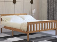 Flintshire Marnel 4ft6 Double Oak Finish Wooden Bed Frame Thumbnail