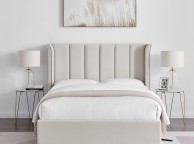 Limelight Polaris 5ft Kingsize Natural Fabric Ottoman Bed Frame Thumbnail