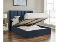 Limelight Polaris 4ft6 Double Navy Blue Fabric Ottoman Bed Frame Thumbnail
