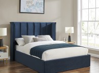 Limelight Polaris 4ft6 Double Navy Blue Fabric Ottoman Bed Frame Thumbnail