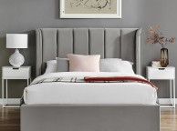 Limelight Polaris 4ft6 Double Silver Fabric Ottoman Bed Frame Thumbnail