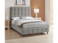Limelight Starla Square 5ft Kingsize Dove Grey Boucle Fabric Bed Frame Thumbnail