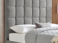 Limelight Starla Square 5ft Kingsize Dove Grey Boucle Fabric Bed Frame Thumbnail