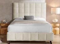 Limelight Starla Square 5ft Kingsize Ivory Boucle Fabric Bed Frame Thumbnail