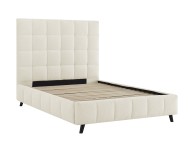 Limelight Starla Square 5ft Kingsize Ivory Boucle Fabric Bed Frame Thumbnail