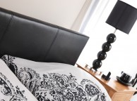 Serene Tivoli 6ft Super Kingsize Black Faux Leather Bed Frame Thumbnail