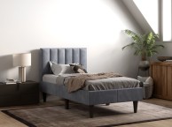 Flair Furnishings Riverside 3ft Single Grey Fabric Bed Frame Thumbnail