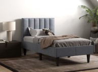 Flair Furnishings Riverside 3ft Single Grey Fabric Bed Frame Thumbnail