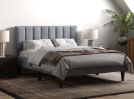 Flair Furnishings Riverside 5ft Kingsize Grey Fabric Bed Frame Thumbnail