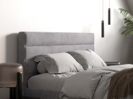 Flair Furnishings Barnhill 5ft Kingsize Silver Fabric Bed Frame Thumbnail