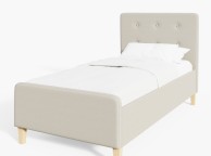 GFW Ashbourne 3ft Single Natural Fabric Side Lift Ottoman Bed Frame Thumbnail