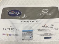 STORE CLEARANCE Silentnight Astral 6ft Superkingsize 3000 Mirapocket 4 Drawer Divan Bed And Bloomsbury Headboard In Mink Thumbnail