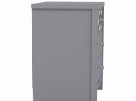GFW Arianna 3 Drawer Bedside Table Cool Grey Thumbnail