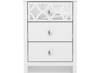 GFW Arianna 3 Drawer Bedside Table White Thumbnail