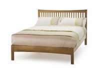 Serene Mya Honey Oak Finish 4ft Small Double Wooden Bed Frame Thumbnail