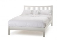 Serene Mya Opal White 4ft6 Double Wooden Bed Frame Thumbnail