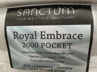 STORE CLEARANCE Sanctum Royal Embrace 2000 Pocket 5ft Kingsize 2 Drawer Bed With Headboard Thumbnail