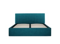 LPD Berlin 4ft6 Double Teal Fabric Ottoman Bed Frame Thumbnail