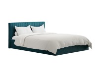 LPD Berlin 4ft6 Double Teal Fabric Ottoman Bed Frame Thumbnail