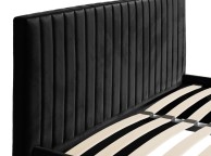 LPD Berlin 6ft Super Kingsize Black Fabric Ottoman Bed Frame Thumbnail