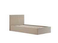 LPD Berlin 3ft Single Beige Fabric Ottoman Bed Frame Thumbnail