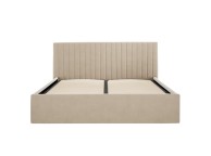 LPD Berlin 6ft Super Kingsize Beige Fabric Ottoman Bed Frame Thumbnail