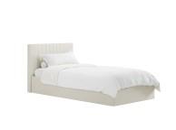 LPD Berlin 3ft Single Milk Fabric Ottoman Bed Frame Thumbnail